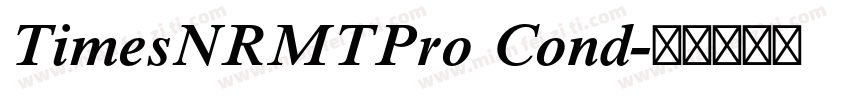 TimesNRMTPro Cond字体转换